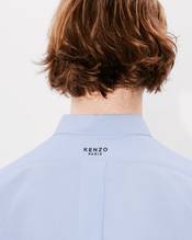 'Boke Flower' embroidered shirt in oxford cotton 
