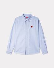 'Boke Flower' embroidered shirt in oxford cotton 