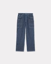 'KENZO Weave' cargo monkey jeans in japanese denim