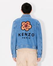 'Boke Flower' embroidered trucker jacket in japanese denim