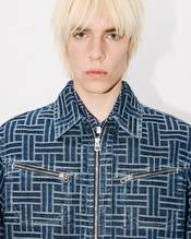 'KENZO Weave' trucker jacket in japanese denim
