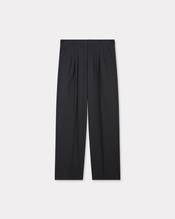 Pleated tailored pants in virgin wool