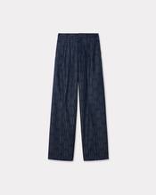 'KENZO Weave' pleated tailored pants in wool