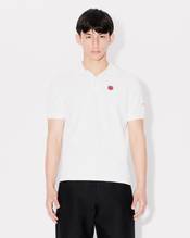 'Boke Flower' embroidered slim polo in cotton