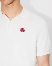 'Boke Flower' embroidered slim polo in cotton