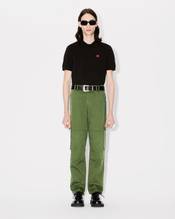 'Boke Flower' embroidered slim polo in cotton
