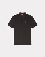 'Boke Flower' embroidered slim polo in cotton
