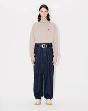 'Boke Flower' embroidered turtleneck jumper in wool