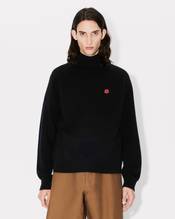 'Boke Flower' embroidered turtleneck jumper in wool