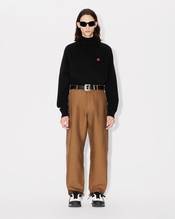 'Boke Flower' embroidered turtleneck jumper in wool