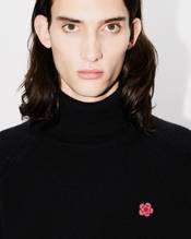'Boke Flower' embroidered turtleneck jumper in wool