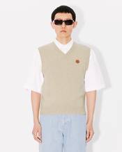'Boke Flower' embroidered sleeveless jumper in wool 