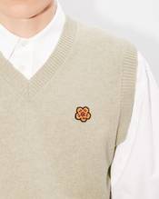 'Boke Flower' embroidered sleeveless jumper in wool 