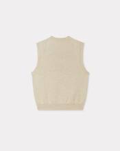 'Boke Flower' embroidered sleeveless jumper in wool 