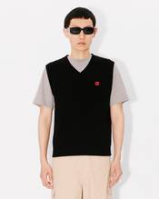 'Boke Flower' embroidered sleeveless jumper in wool 