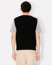 'Boke Flower' embroidered sleeveless jumper in wool 