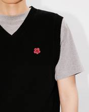 'Boke Flower' embroidered sleeveless jumper in wool 