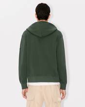 'Boke Flower' embroidered zipped hoodie in cotton