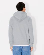 'Boke Flower' embroidered zipped hoodie in cotton