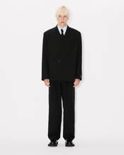 Tailored kimono jacket in virgin wool