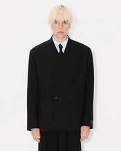 Tailored kimono jacket in virgin wool