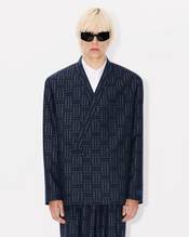 'KENZO Weave' tailored kimono jacket in wool and cotton