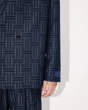 'KENZO Weave' tailored kimono jacket in wool and cotton