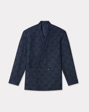 'KENZO Weave' tailored kimono jacket in wool and cotton