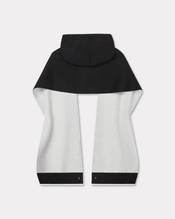 'Boke Flower 2.0' hooded scarf in wool and cotton