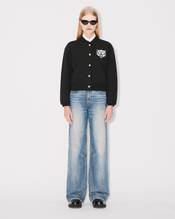 'KENZO Happy Tiger' embroidered teddy jacket