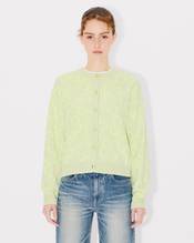 Hana Dots' embroidered cardigan in mixed cotton wool