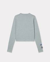 Embroidered cardigan in cotton