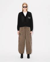 'Lunar New Year' embroidered wool cardigan