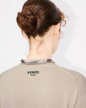 'KENZO Pop' embroidered crewneck cardigan in merino wool