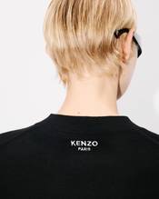 'KENZO Pop' embroidered crewneck cardigan in merino wool