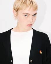 'KENZO Pop' embroidered cardigan in merino wool