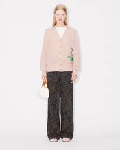 'KENZO Peonies' embroidered cardigan in cotton