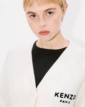 'KENZO Pop' embroidered cardigan in wool and cotton