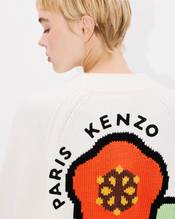 'KENZO Pop' embroidered cardigan in wool and cotton
