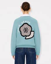 'KENZO Pop' embroidered cardigan in wool and cotton