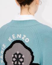 'KENZO Pop' embroidered cardigan in wool and cotton