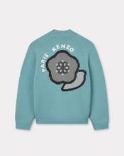 'KENZO Pop' embroidered cardigan in wool and cotton