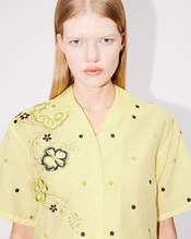 'KENZO Peonies' embroidered hawaiian shirt
