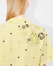 'KENZO Peonies' embroidered hawaiian shirt