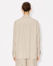 KENZO Weave' dropped shoulder shirt in mixed twill cotton