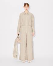 KENZO Weave' dropped shoulder shirt in mixed twill cotton