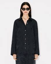 KENZO Peonies' shirt in mixed silk