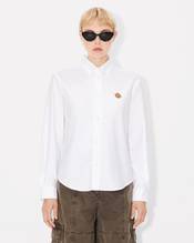 'KENZO Pop' embroidered fitted shirt in oxford cotton