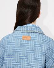 'KENZO Weave' jacquard oversized shirt in japanese denim