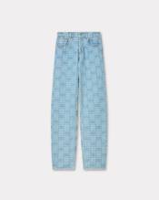 'KENZO Weave' ASAGAO straight jeans in japanese denim